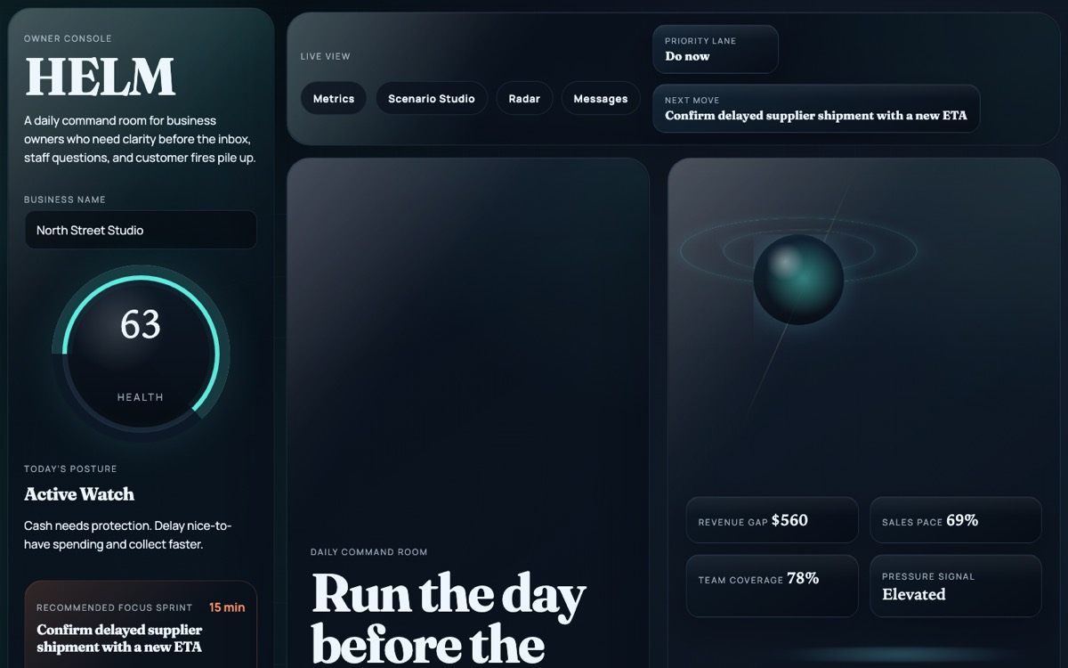 HELM screenshot